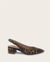 Gentle Souls Women's Georgia Slingback Pumps In Animal Print