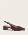 Gentle Souls Georgia Slingback Pointed Toe Pump In Burgundy