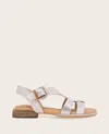Gentle Souls - Haisley Leather Metallic Combo Sandal In Lavender Leather