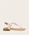 Gentle Souls Women's Holly Floral Thong Flat Sandals In Floral Multi Suede
