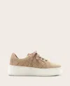 Gentle Souls - Kindy Nubuck Woven Sneaker In Brown