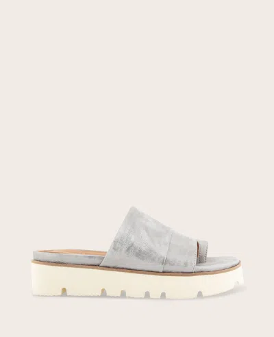Gentle Souls - Lavern Metallic Lightweight Platform Slip-on In Blue