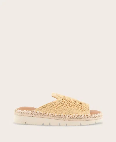 Gentle Souls - Leilani Knit Platform Slip On Sandal In Brown