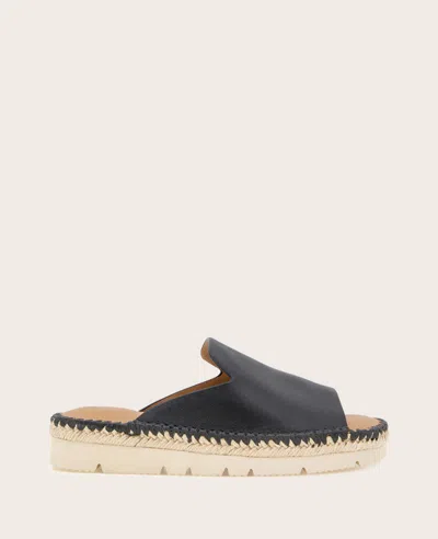 Gentle Souls - Leilani Leather Platform Slip On In Black Leather
