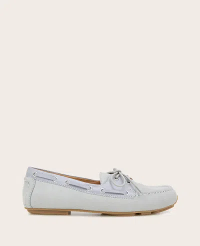 Gentle Souls - Marina Leather Boat Shoe In Ashley Blue Leather