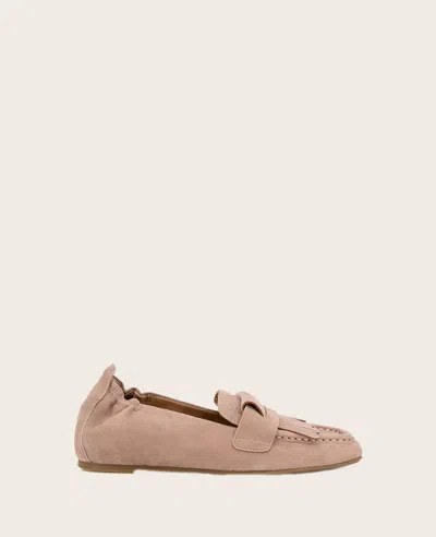 Gentle Souls - Scotty Tassel Suede Loafer In Fawn Suede