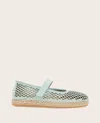 Gentle Souls Women's Sienna Mary Jane Espadrilles In Sage Nubuck
