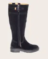 Gentle Souls - Wheron Suede Tassel Pull Side Zip Lug Boot In Black