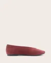 Gentle Souls - Willow Suede Ballet Flat In Burgundy