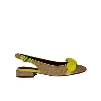 Gentle Souls Anana Natural Weave / Yellow Gs23ana05 Women's In Gold