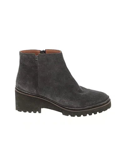 Pre-owned Gentle Souls Ankle Boots In Gray