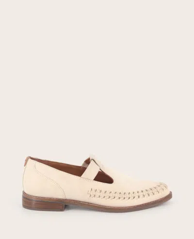 Gentle Souls - Argyle Leather T-strap Loafer In Stone Leather