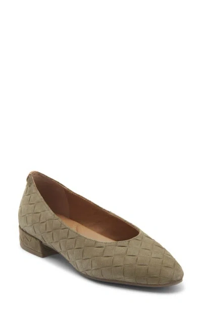 Gentle Souls Awilla Embossed Flat In Green