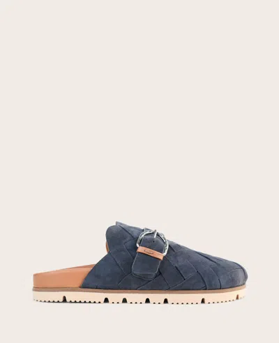 Gentle Souls Bahari Flat Mule In Blue