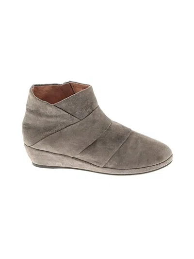 Pre-owned Gentle Souls By Kenneth Cole Ankle Boots In Gray