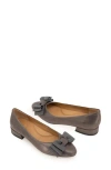 Gentle Souls By Kenneth Cole Atlas Bow Detail Pump In Brown Metallic