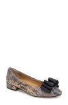 Gentle Souls By Kenneth Cole Atlas Flat In Brown Snake Leather