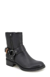 Gentle Souls By Kenneth Cole Womens Buckle Leather Ankle Boots In Black Leather