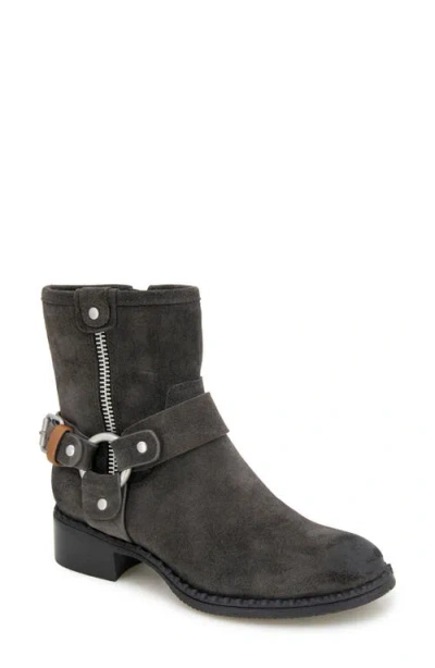 Gentle Souls By Kenneth Cole Barker Bootie In Charcoal Suede