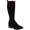 Gentle Souls By Kenneth Cole Best Chelsea Womens Leather Block Heel Knee-high Boots In Black
