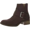 Gentle Souls By Kenneth Cole Best Slit Moto Womens Suede Casual Ankle Boots In Brown