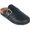 Gentle Souls By Kenneth Cole Brantley Mule In Black Woven Leather