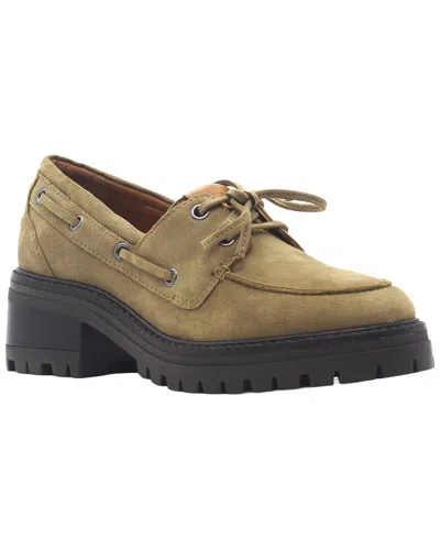 Gentle Souls By Kenneth Cole Brigly Suede Loafer In Green