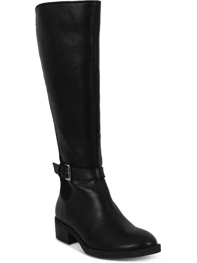 Gentle Souls By Kenneth Cole Brinley Womens Leather Knee-high Boots In Black