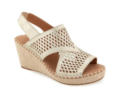 Gentle Souls By Kenneth Cole Cara Espadrille Wedge Sandal In Neutral
