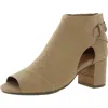 Gentle Souls By Kenneth Cole Charlene Shootie Womens Leather Block Heel Pumps In Brown