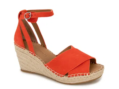 Gentle Souls By Kenneth Cole Charli Wedge Sandal In Orange