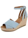 Gentle Souls By Kenneth Cole Charli Womens Leather Sandal Wedge Heels In Multi