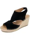 Gentle Souls By Kenneth Cole Cody Espadrille Wedge Sandal In Black
