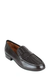 Gentle Souls By Kenneth Cole Crew Woven Leather Loafer In Chocolate Leather