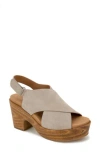 Gentle Souls By Kenneth Cole Dani Slingback Platform Sandal In Mushroom Suede