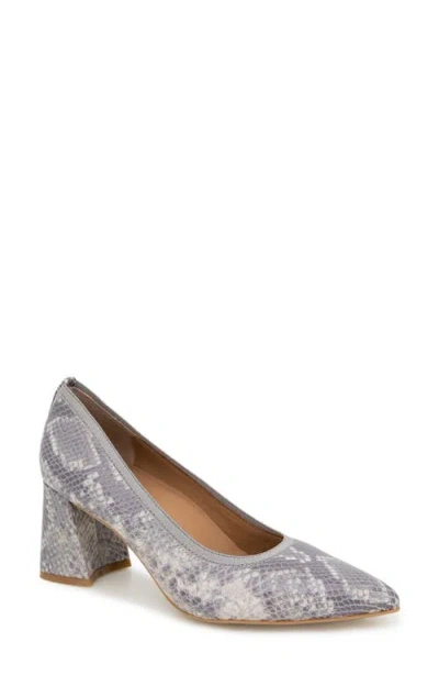 Gentle Souls By Kenneth Cole Dionne Pointed Toe Pump In Taupe Snake Leather