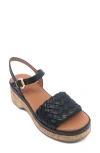 Gentle Souls By Kenneth Cole Dorris Sandal In Black Leather