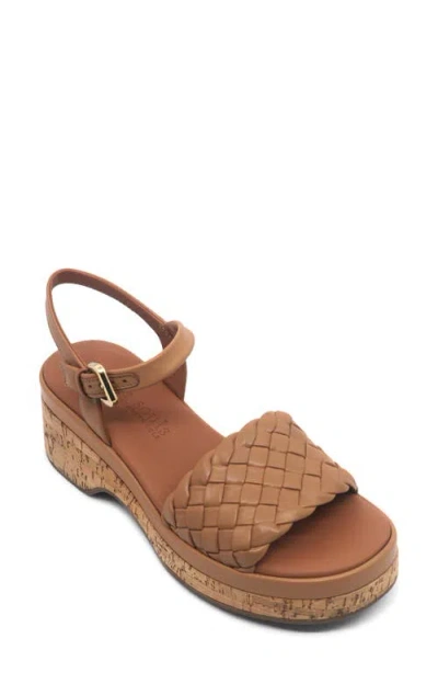 Gentle Souls By Kenneth Cole Dorris Sandal In Tan Leather