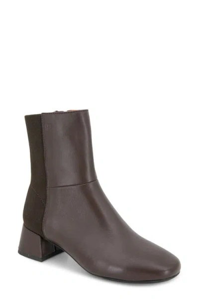 Gentle Souls By Kenneth Cole Eileen Bootie In Chocolate Leather