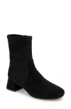 Gentle Souls By Kenneth Cole Emily Womens Suede Block Heel Booties In Black Suede