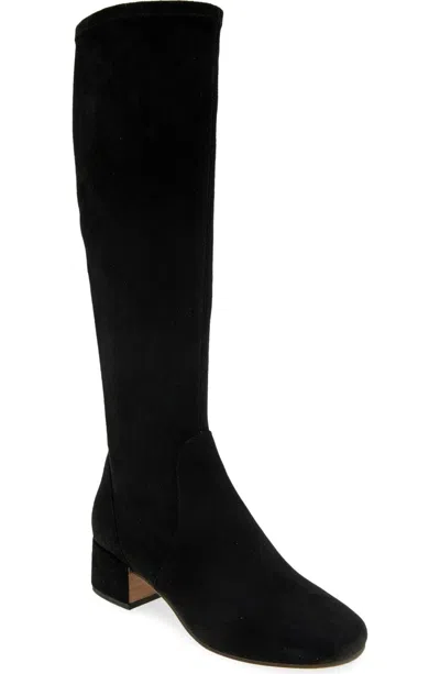 Gentle Souls By Kenneth Cole Ella Boots Women's Black Suede Stretch Lion574