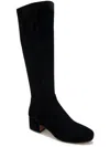 Gentle Souls By Kenneth Cole Ella Stretch Boot Womens Leather Tall Knee-high Boots In Black