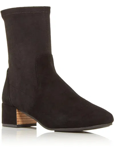 Gentle Souls By Kenneth Cole Ella Stretch Bootie Womens Leather Bootie Ankle Boots In Black