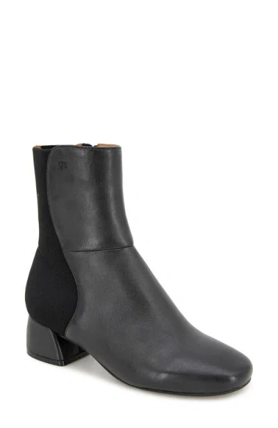 Gentle Souls By Kenneth Cole Emily Bootie In Black Leather