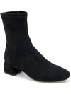 Gentle Souls By Kenneth Cole Emily Womens Suede Block Heel Booties In Black Suede