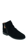 Gentle Souls By Kenneth Cole Emma Ankle Bootie In Black Suede