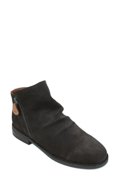 Gentle Souls By Kenneth Cole Emma Ankle Bootie In Chocolate Brown Sued