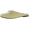 Gentle Souls By Kenneth Cole Eugene Bow Slide Womens Leather Slip On Mules In Yellow