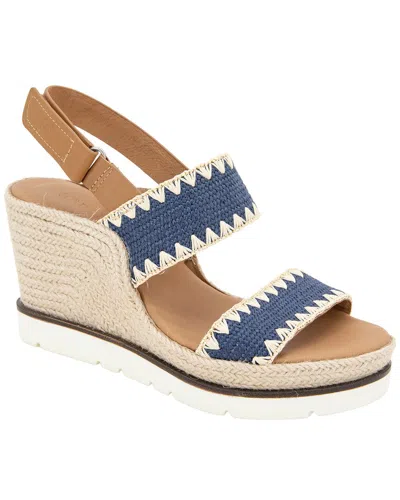 Gentle Souls By Kenneth Cole Evora Sandal In Blue