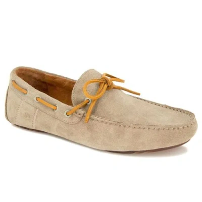 Pre-owned Gentle Souls By Kenneth Cole Gentle Souls Men's Nyle Driver Boat Driving Style Slip On, Black, 8 In Taupe Suede